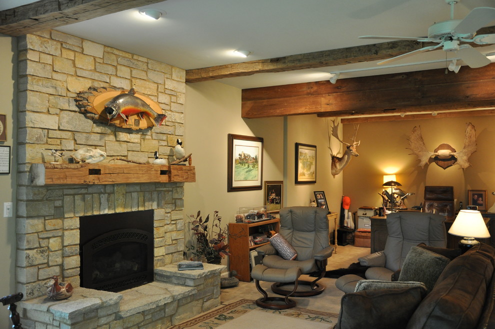 Trophy Room Office Classique Salle de Séjour Chicago par