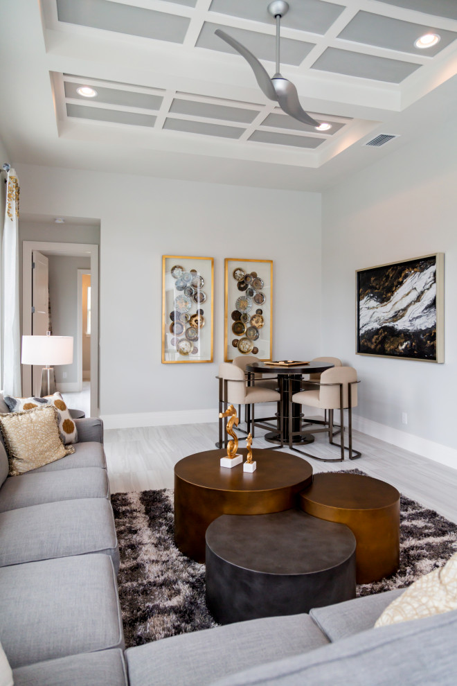 Tundra Homes Model in Cape Coral, FL Transitional Family Room