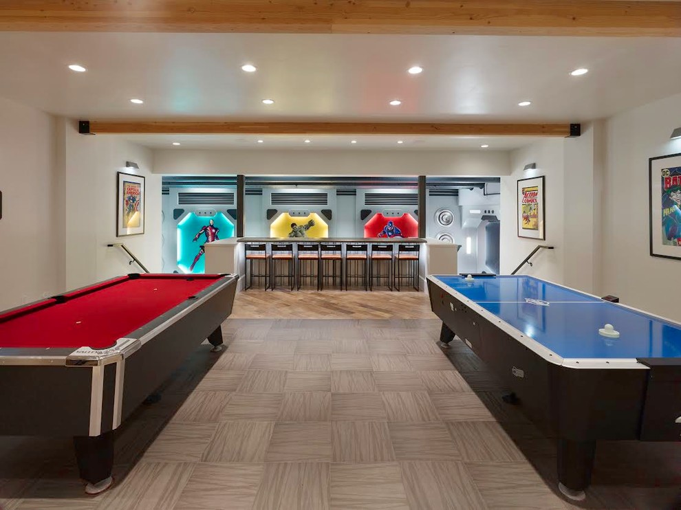 Traditional games room in Salt Lake City with a game room.
