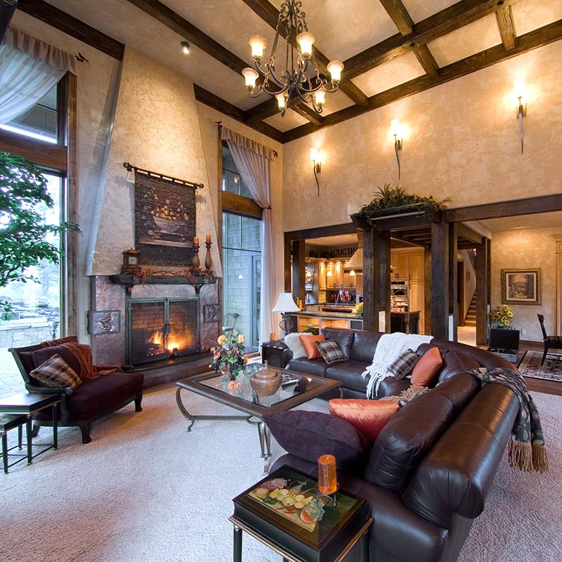 Tuscan style interiors for a Bend OR home. - Traditional - Family Room -  Other - by Suzanne Marie's Interiors, Suzanne Denning | Houzz