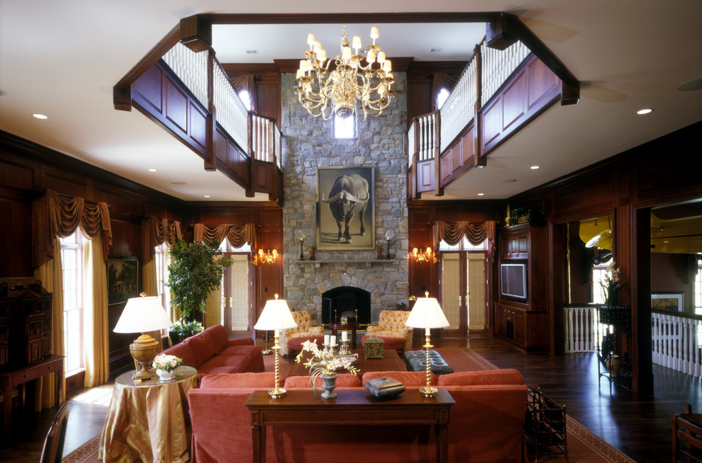 TwoStory Great Room Traditional Living Room DC Metro by Claude