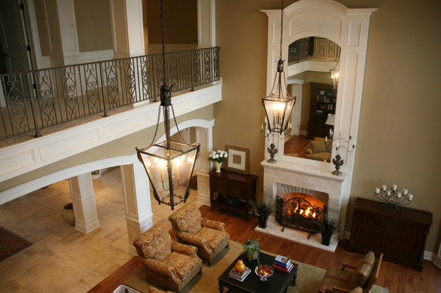 Two Story Great Room American Traditional Family Cleveland By Schill Architecture Llc - Great Room With Two Fireplaces Two Story Great Room American Traditional Family Cleveland By Schill Architecture Llc - Great Room With Two Fireplaces