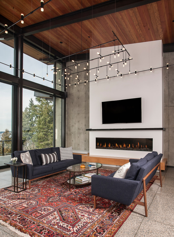 Contemporary games room in Seattle.