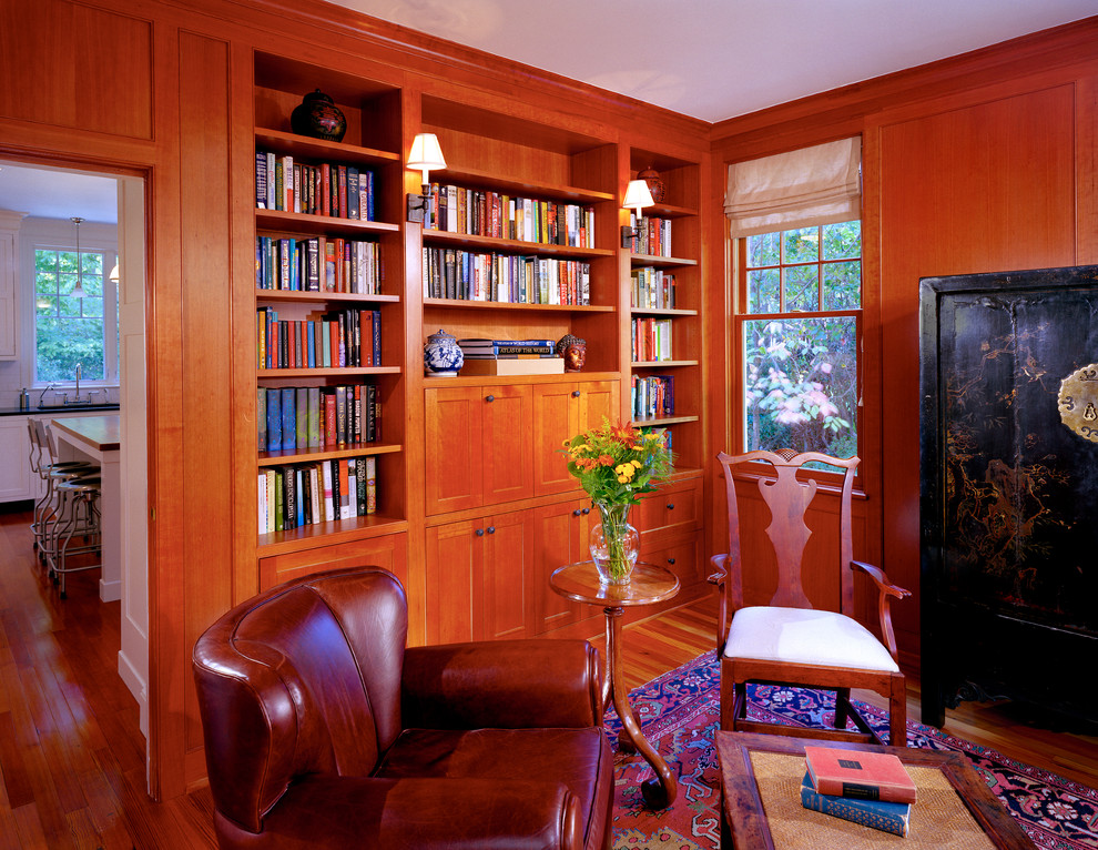 This is an example of a classic games room in DC Metro with a reading nook.
