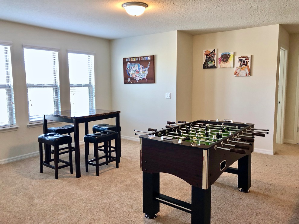 Loft Home Theater / Game Room - Contemporary - Family Room - Orlando - by Belle Decor & Design | Houzz