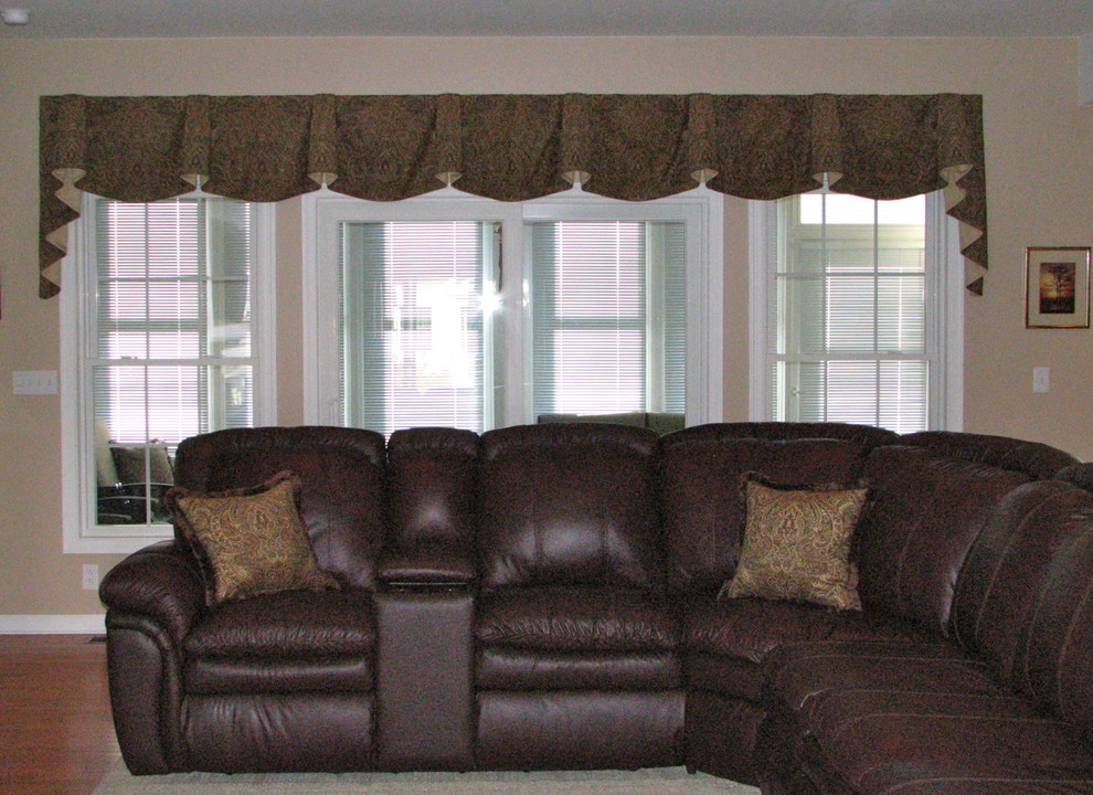 Valances Top Treatments Traditional Family Room Bridgeport by