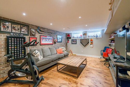 basement video game room