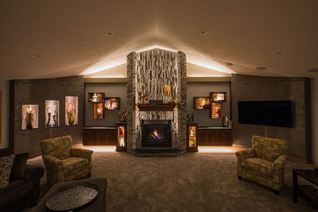 Warm & Cozy - Klassisch modern - Wohnzimmer - Sonstige - von Artistic  Cabinetry LLC | Houzz