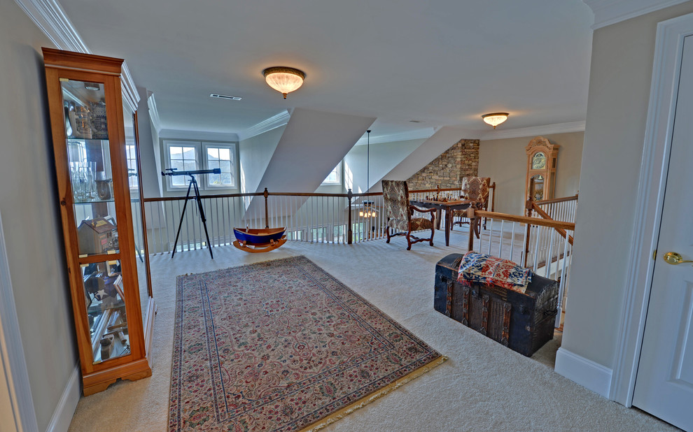 Example of a classic family room design in Atlanta