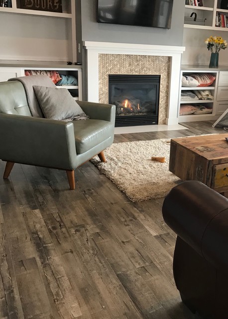 Weathered Barnwood Laminate Flooring - Contemporary - Games Room -  Minneapolis - by Becker Carpet and Flooring | Houzz IE