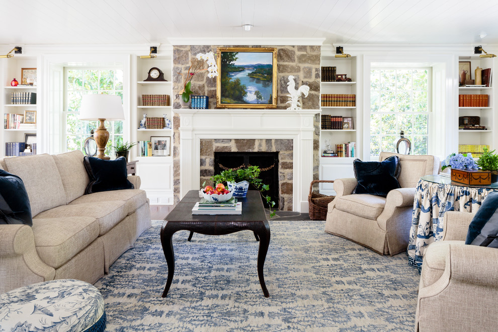 Elegant family room photo in Other