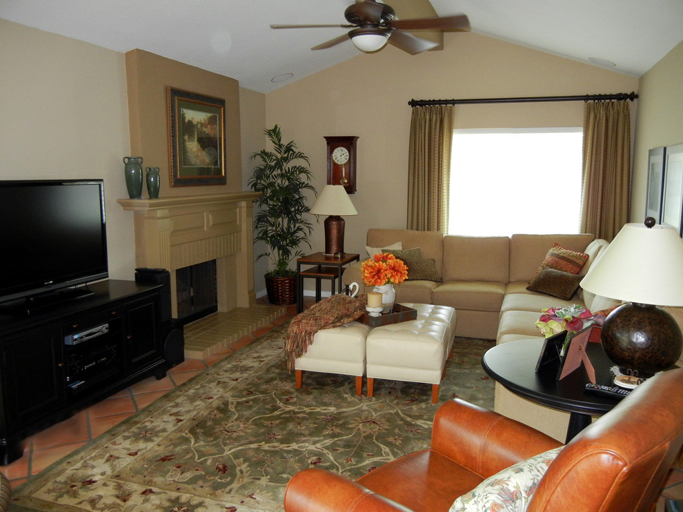 Yorba Linda Master Bedroom Traditional Family Room Orange County by Veronica Lawrence