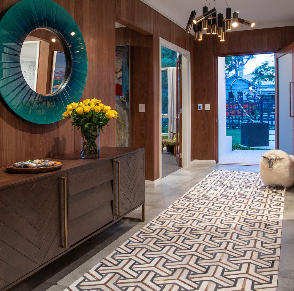 Midcentury Style Entrance Décor Idea Midcentury Entry Perth by