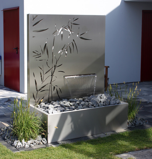 Eindrücke - Metall und Wasser im Garten - Contemporary - Garden - Other -  by Mecondo - Metalldesign für Gärten und Landschaften | Houzz IE