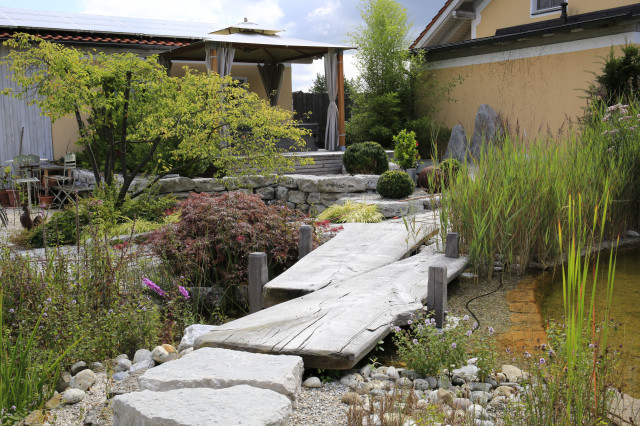 Eine Gartenoase rund um den eigenen Badeteich Rustic Garden