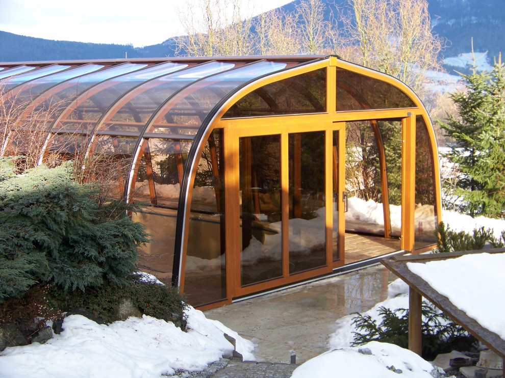 Poolüberdachung Contemporary Landscape Dresden by Gracja Houzz