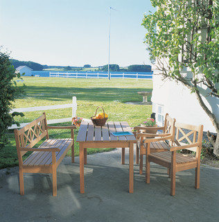 Stilvolle Sitzgruppe SKAGEN vom dänischen Label Skagerak aus Teakholz