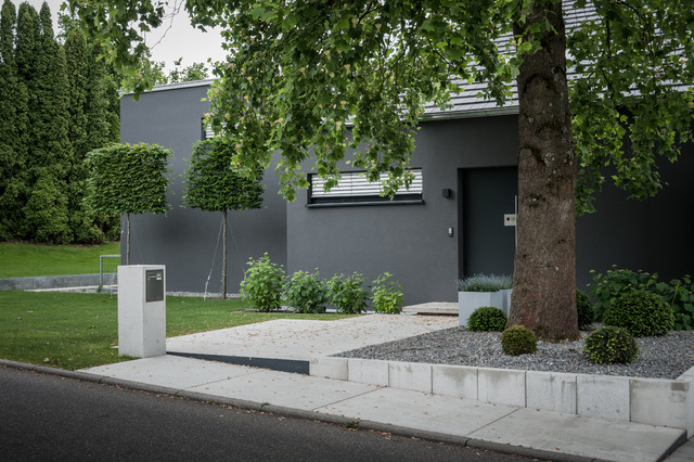 mit Tulpenbaum Minimalistisch Garten Stuttgart von
