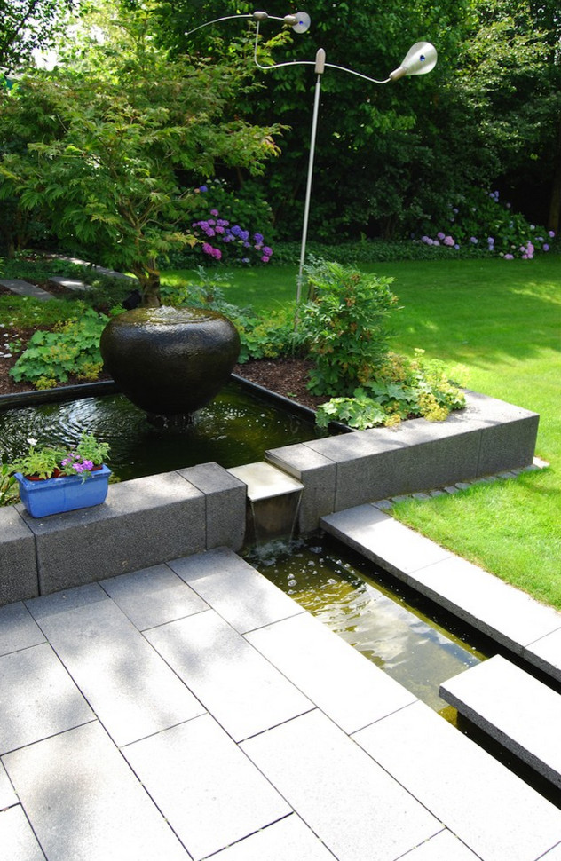 Wasser im Garten Contemporary Landscape Dusseldorf by