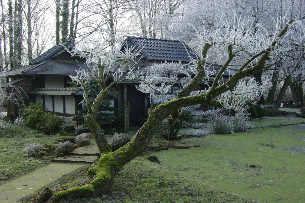 Asiatischer Garten im Winter in Hannover