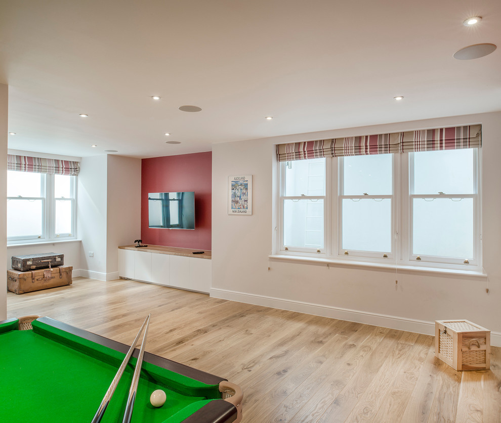 This is an example of a modern games room in London.