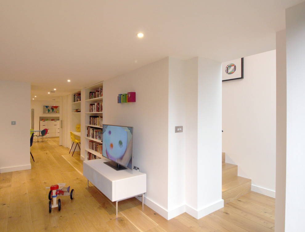 This is an example of a contemporary games room in Other.
