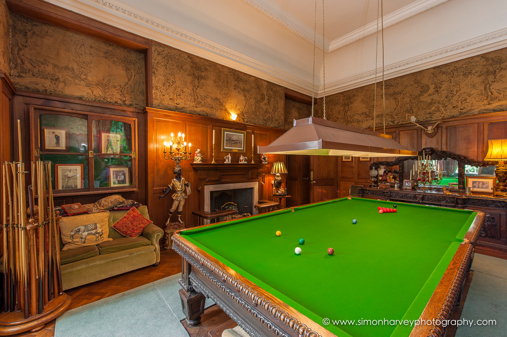 Design ideas for a classic games room in Essex.