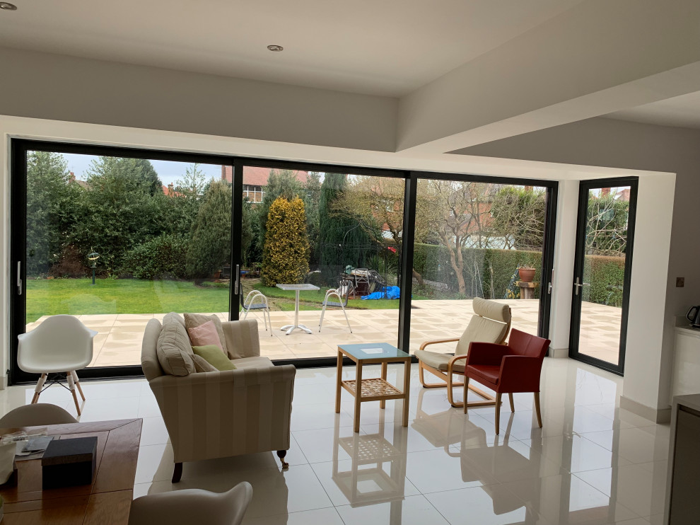 Customers Extension Finished With Dutemann Glide S Sliding Door And Fixed Window Modern Room Other By Basfords Ltd Houzz Ie Sliding Door And Fixed Window, Glide Sliding Doors