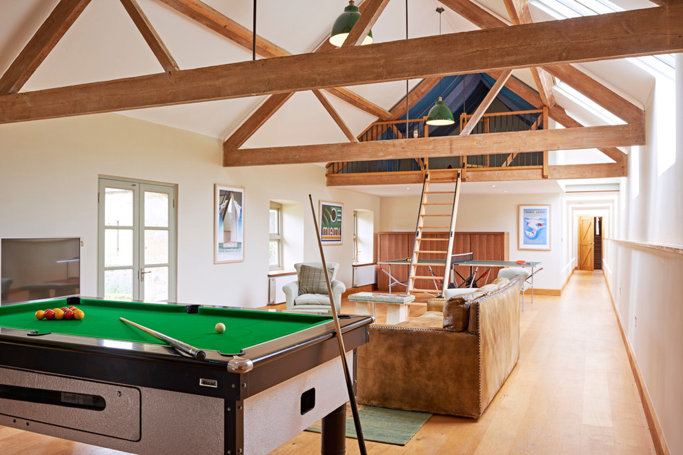 Design ideas for a country games room in Gloucestershire.