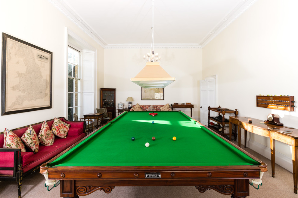 Inspiration for a classic games room in Dorset.