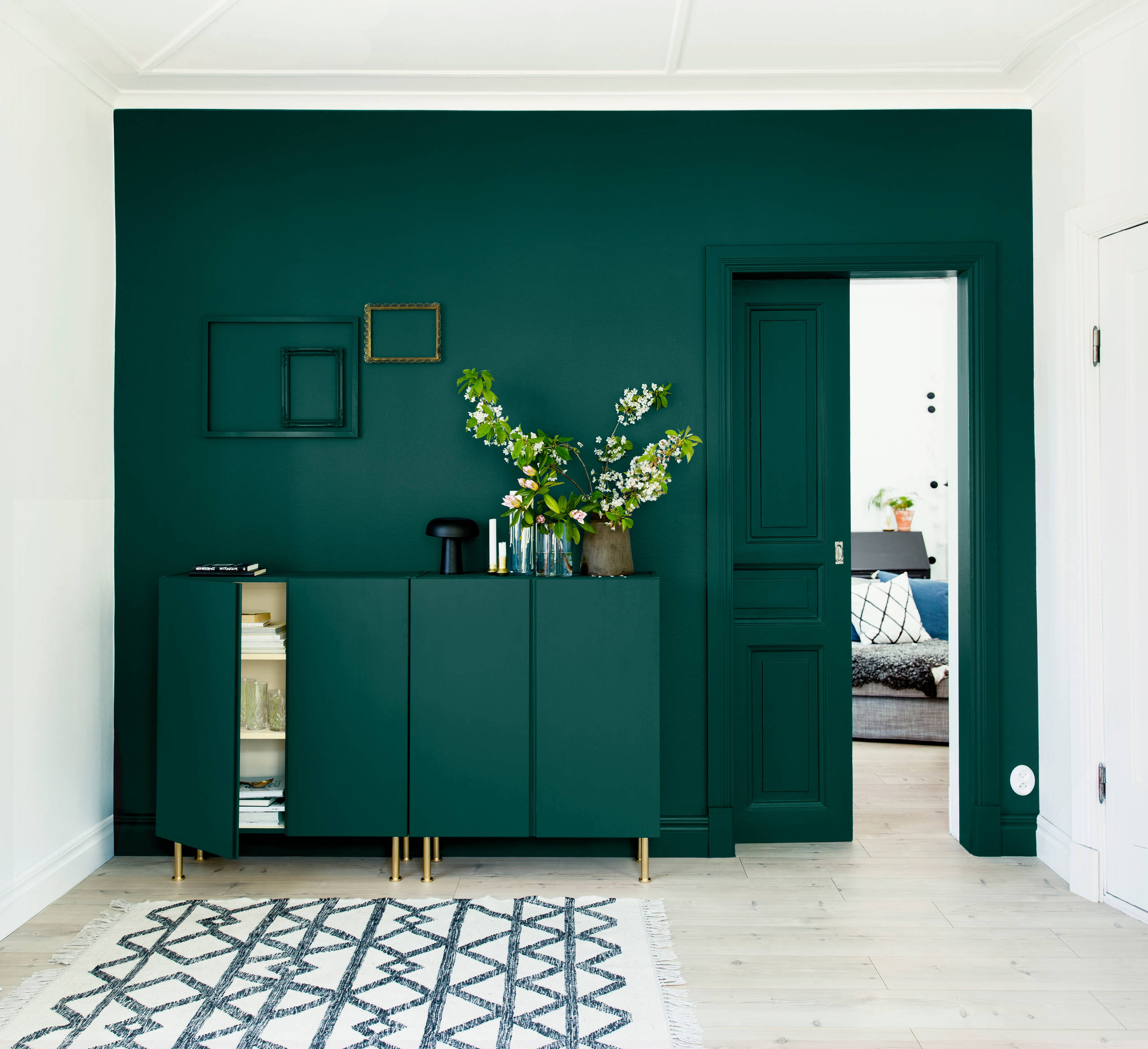 мебель зеленого цвета фото