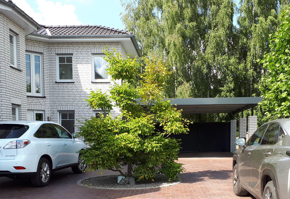 Large contemporary detached double carport in Hanover.