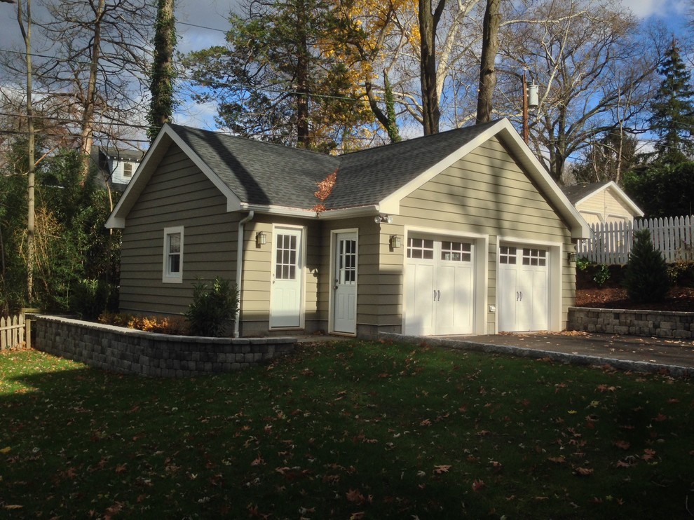 2 Car Garage and Work Shed Traditional Garage Newark by CBH Architects Houzz