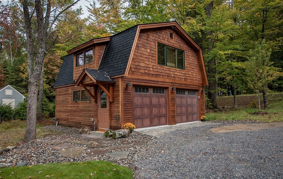 2015 Parade of Homes Rustic Garage Portland Maine by Hayward