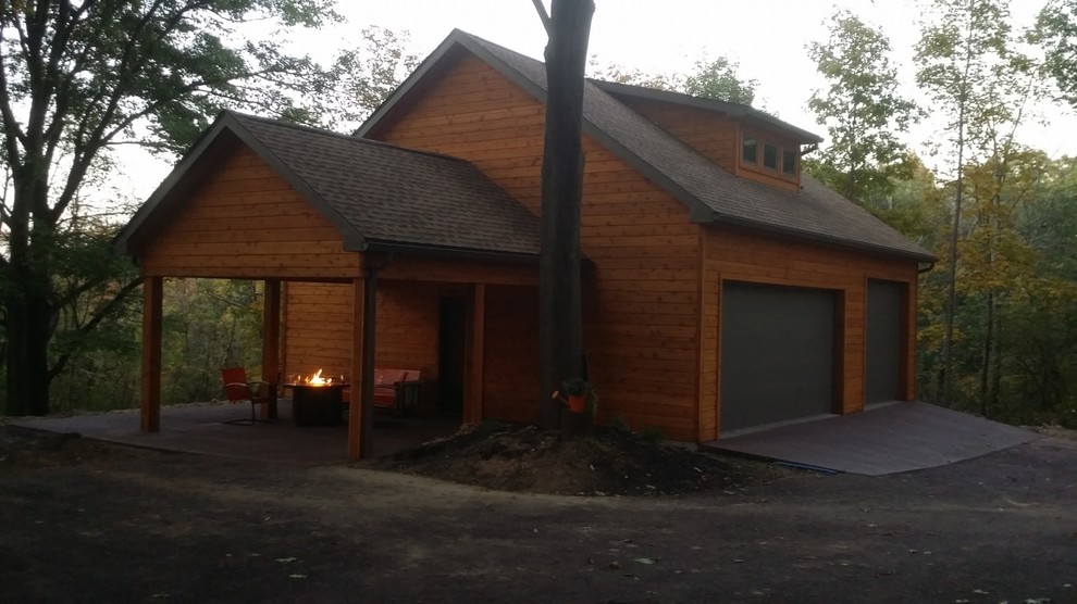 30'x36' Garage with Pavilion Farmhouse Garage Other by Pine