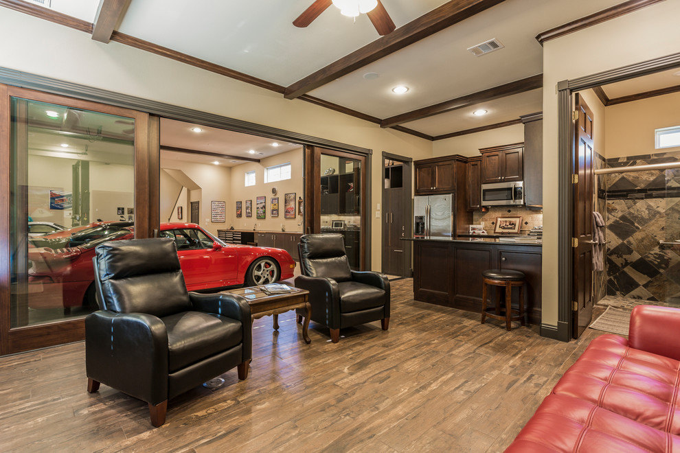 A Luxurious Garage And Man Cave Traditional Garage Houston By   A Luxurious Garage And Man Cave Morning Star Builders Ltd Img~42c13ce30a217971 9 7361 1 E881f94 