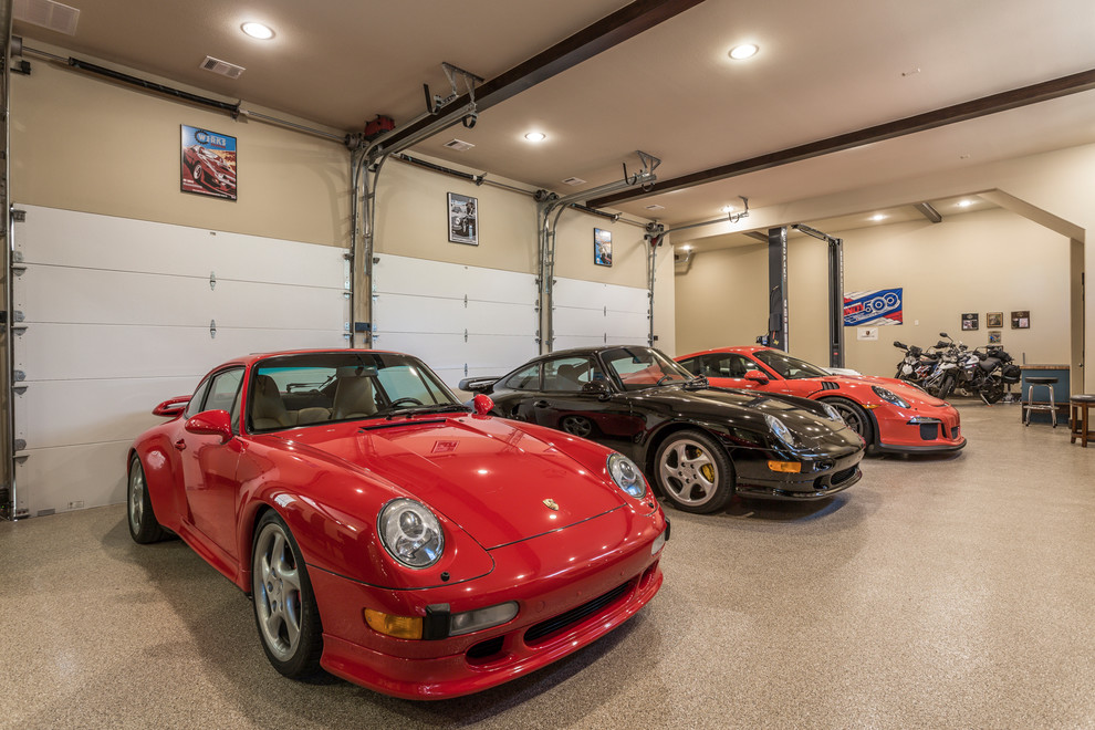 A Luxurious Garage and Man Cave - Traditional - Garage - Houston - by ...