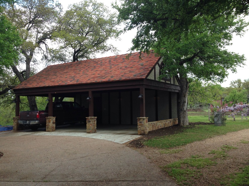 Aledo Carport Rustic Garage Dallas by Shawn M Cowdin