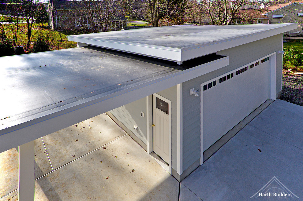 Ambler Garage and Patio Modern Garage Philadelphia by Harth