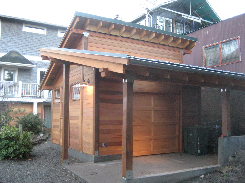 Идея дизайна: гараж в восточном стиле