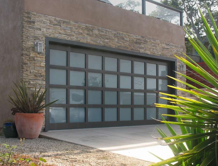 Athena all Glass Garage Door Modern Garage Las Vegas by Martin