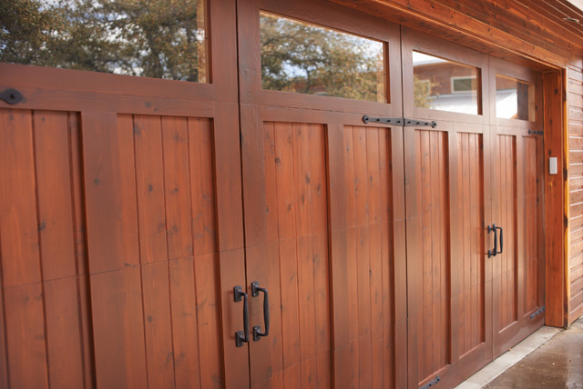 Beautiful Luxe Wood Garage Door, Nice Wooden Garage Doors