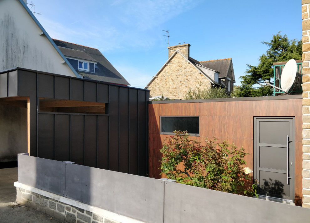 Carport Modern Garage Rennes by Atelier de la Tour Houzz