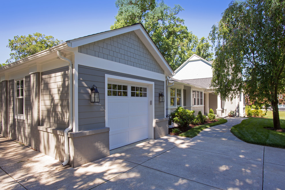Carport converted to garage - Transitional - Garage - DC Metro - by ...