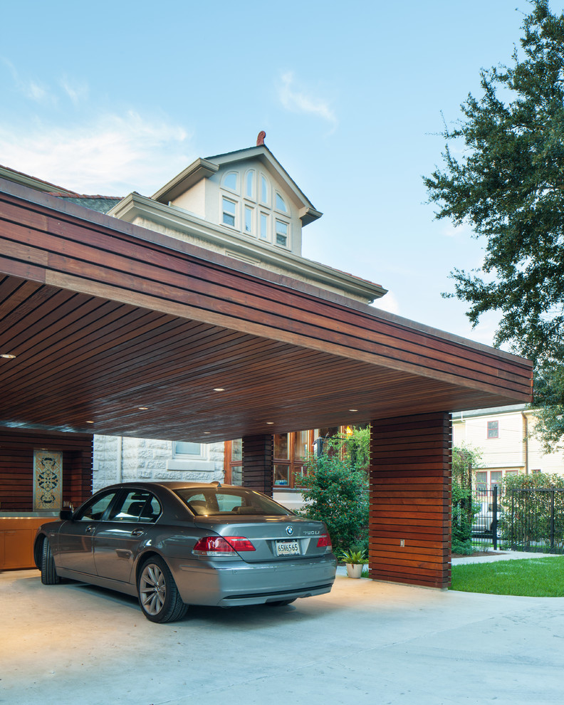 Carport for a Private Residence Modern Garage New Orleans by
