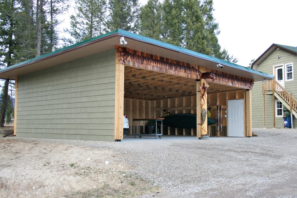 Carports & Garages Craftsman Garage Vancouver by EVERbuilt