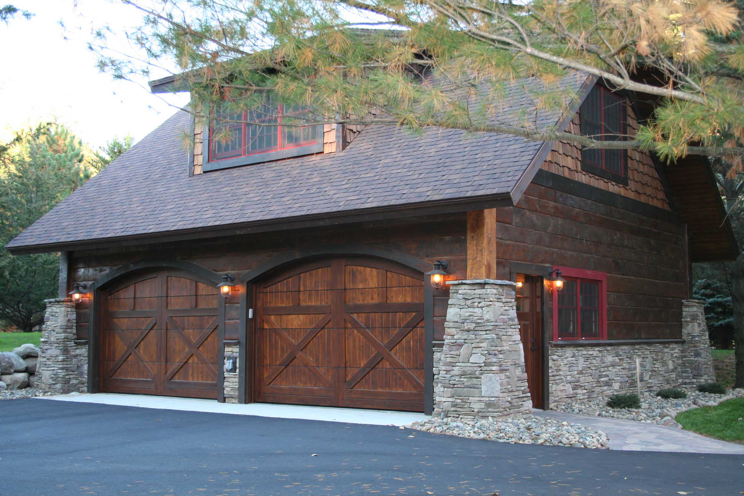 Attached Carriage House Garage ADU With Garage: Above Garage ADUs