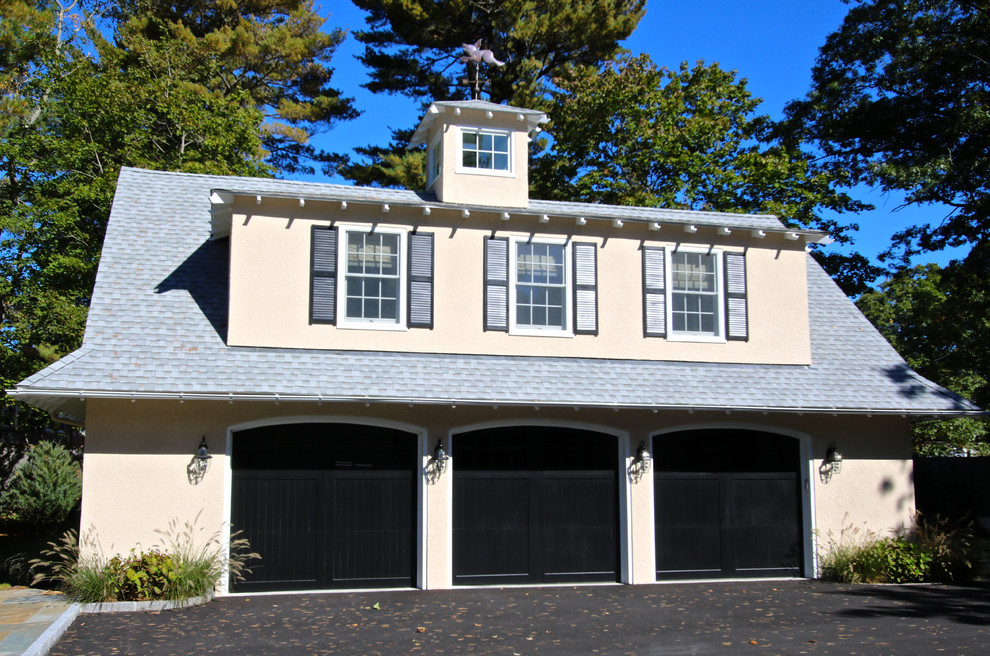 Centre Street Traditional Garage Boston by Precision Built Inc