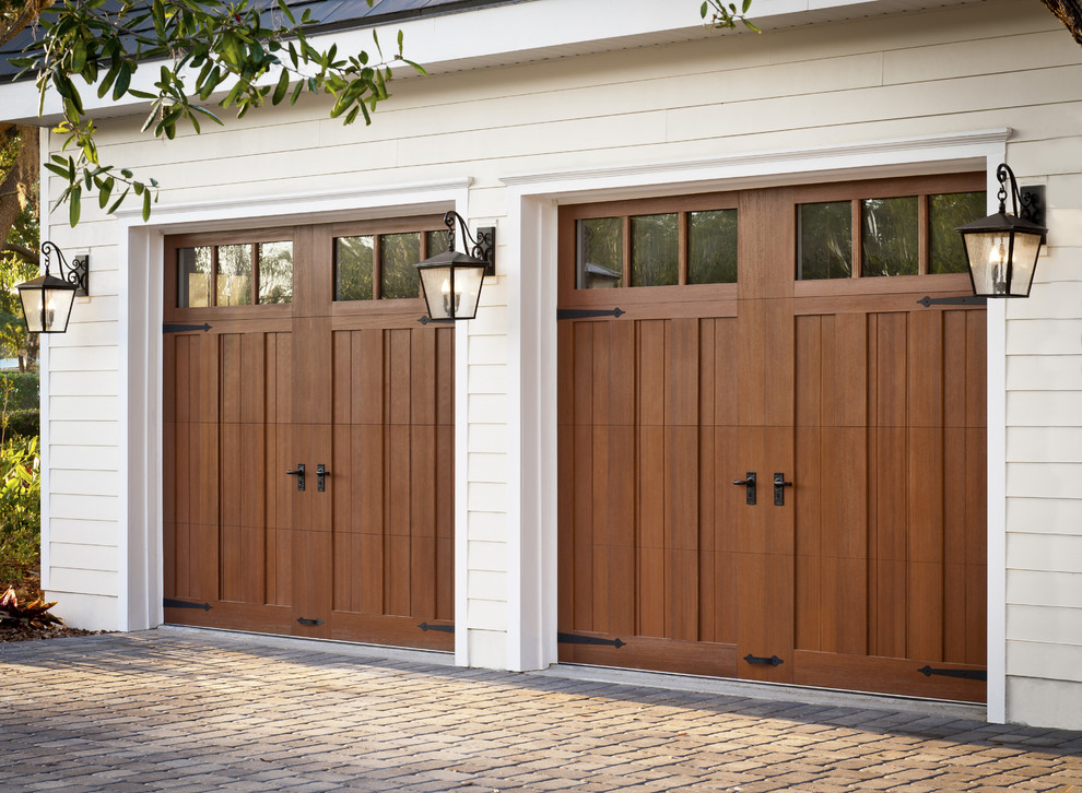 Inspiration for a medium sized classic attached double garage in Orlando.