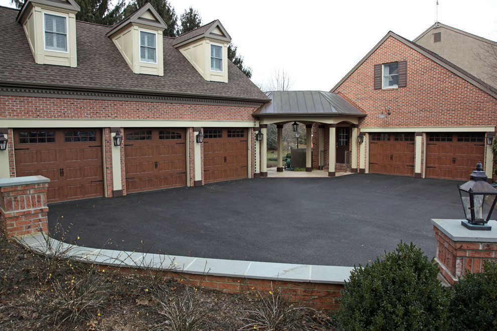 Inspiration for a mid-sized timeless detached four-car carport remodel in Baltimore